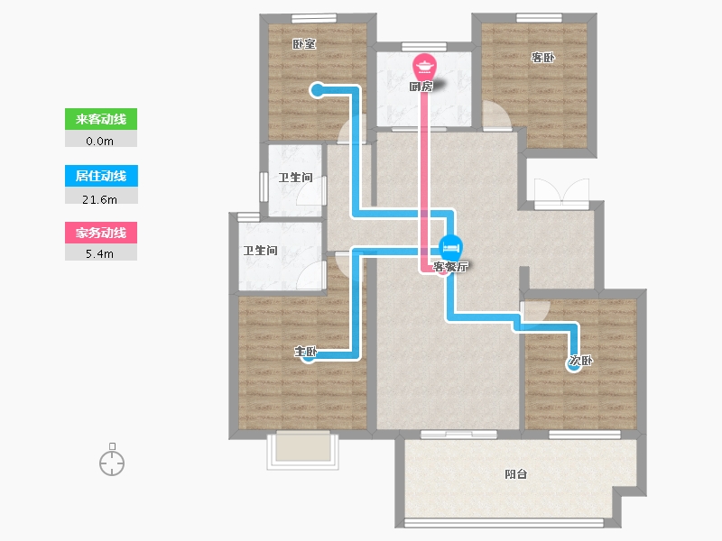 山东省-菏泽市-润通新时代-110.00-户型库-动静线