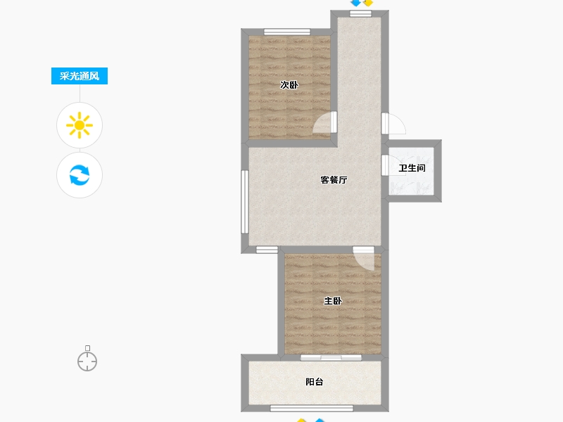 山东省-威海市-南海翡翠城-63.20-户型库-采光通风