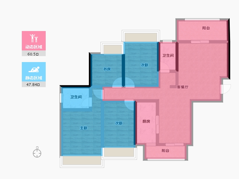 福建省-南平市-鑫盛富贵名门-93.94-户型库-动静分区