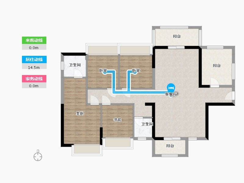 广西壮族自治区-来宾市-汇金苑-121.67-户型库-动静线