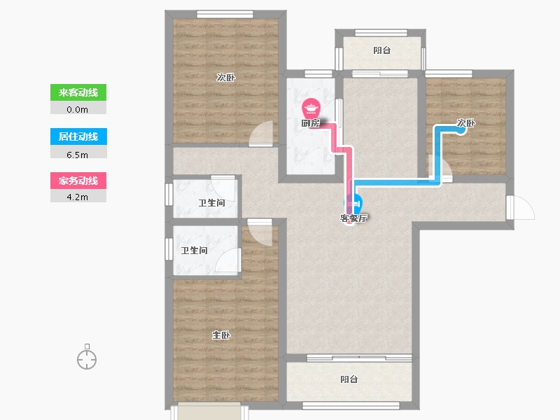 河南省-南阳市-内乡北斗星城-100.06-户型库-动静线