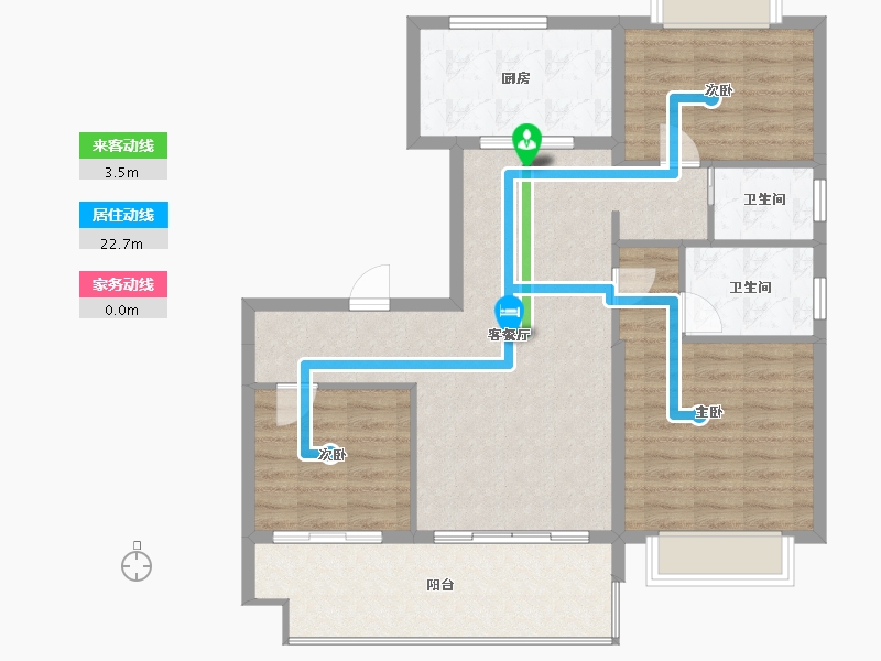 河南省-信阳市-信阳碧桂园领墅-97.60-户型库-动静线