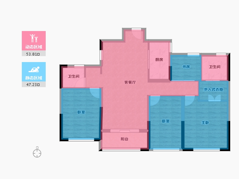 浙江省-台州市-和润中心-90.17-户型库-动静分区