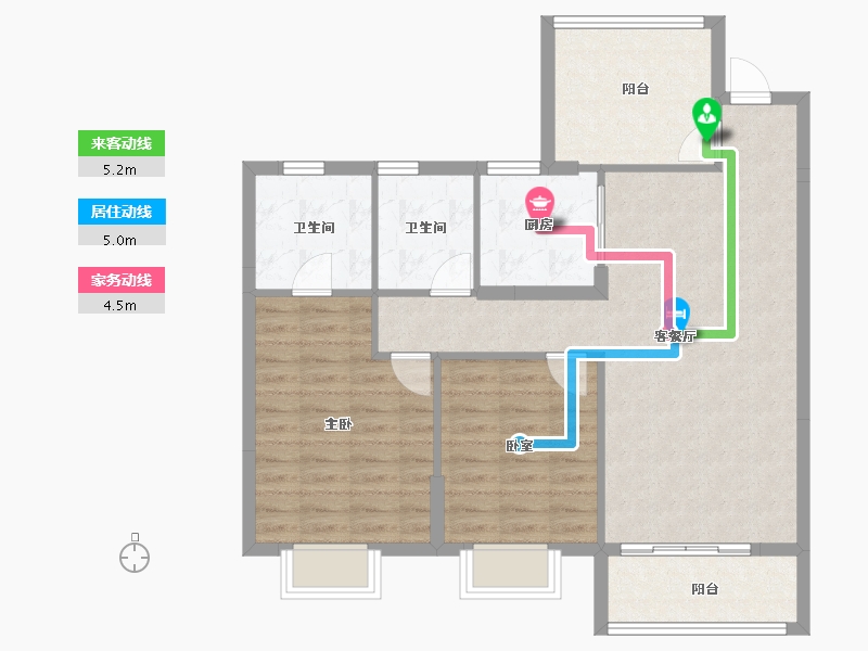 江西省-上饶市-华西中梁·国宾金座-88.01-户型库-动静线