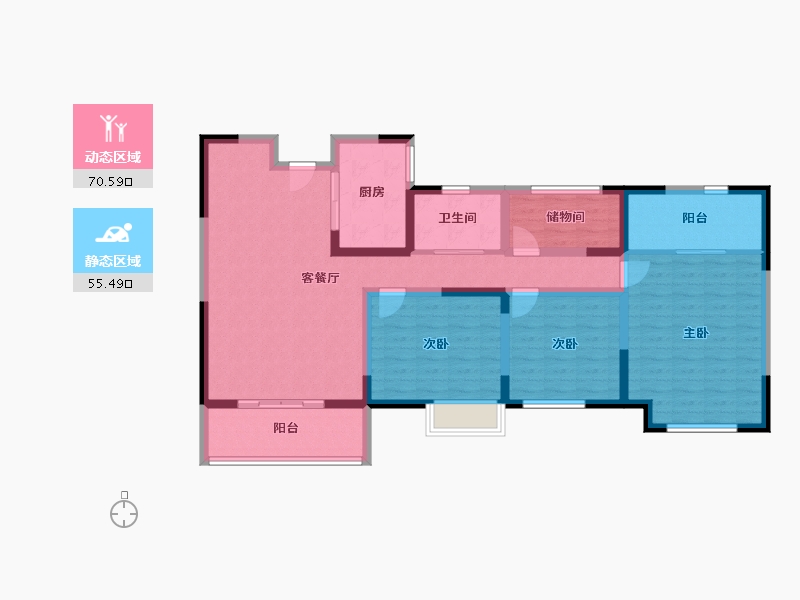 安徽省-六安市-高速御景天地-112.32-户型库-动静分区