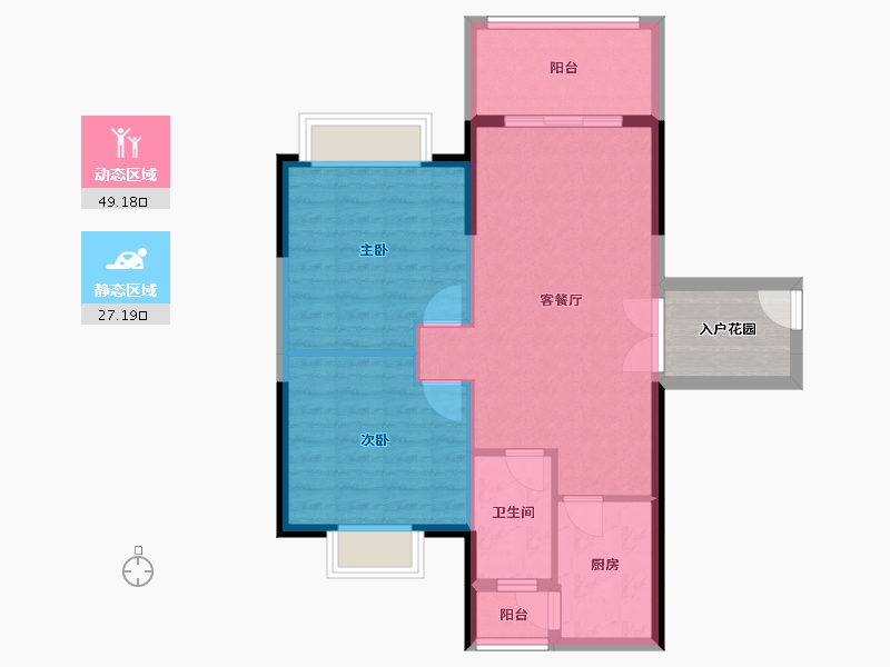 广东省-云浮市-东方明珠花园-73.98-户型库-动静分区