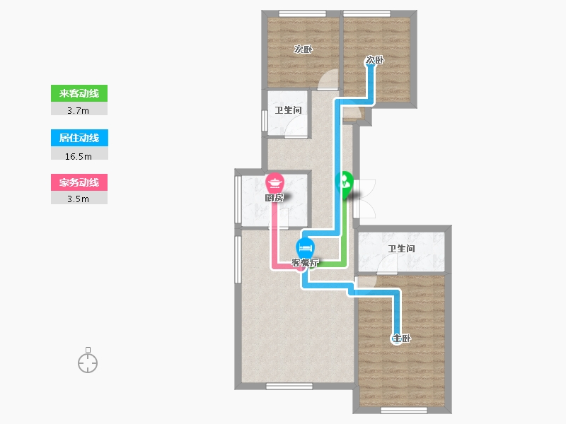 北京-北京市-西山上品湾MOMA-81.78-户型库-动静线