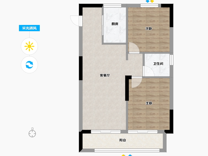 浙江省-嘉兴市-融信启杭-62.41-户型库-采光通风