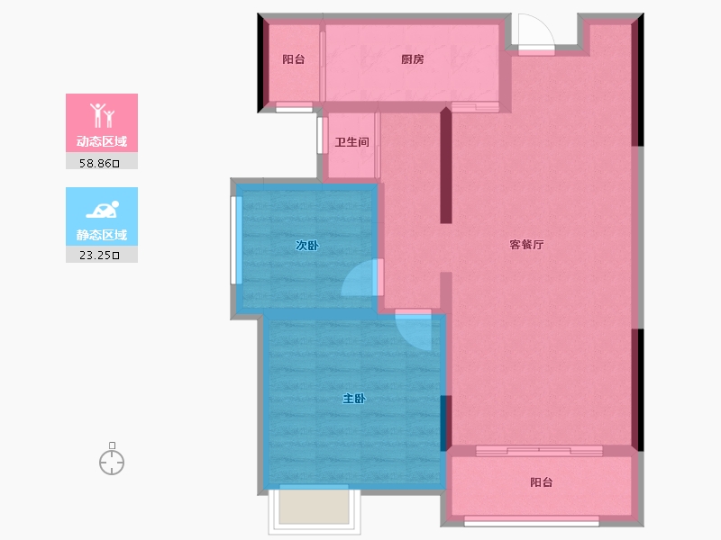 湖北省-十堰市-汇霖·智慧城-72.99-户型库-动静分区