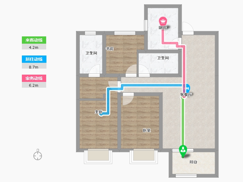 山西省-太原市-山投·青运城-80.33-户型库-动静线