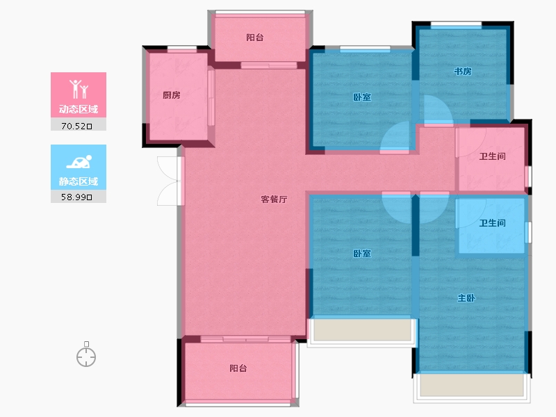 河南省-南阳市-建业龙悦城-116.00-户型库-动静分区