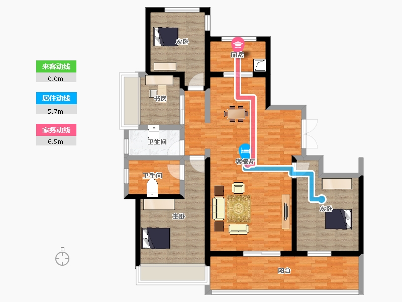 广西壮族自治区-贵港市-向南居未来城-110.30-户型库-动静线