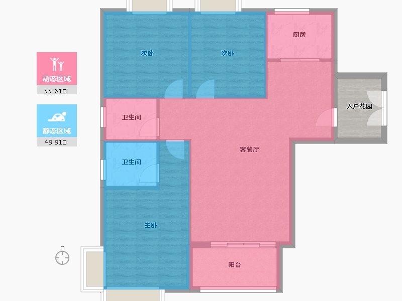 福建省-南平市-建瓯武夷花园-101.03-户型库-动静分区