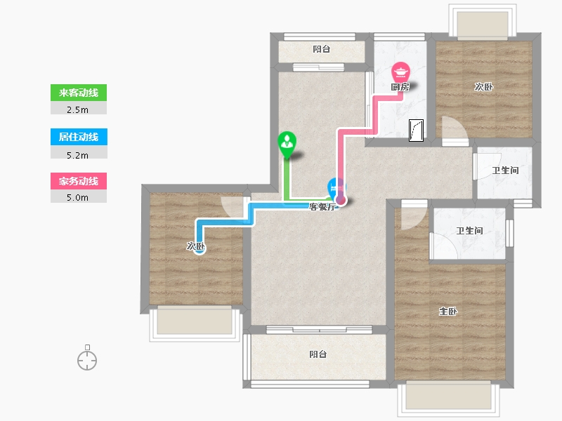 江西省-上饶市-晶科·滨江1号-78.81-户型库-动静线