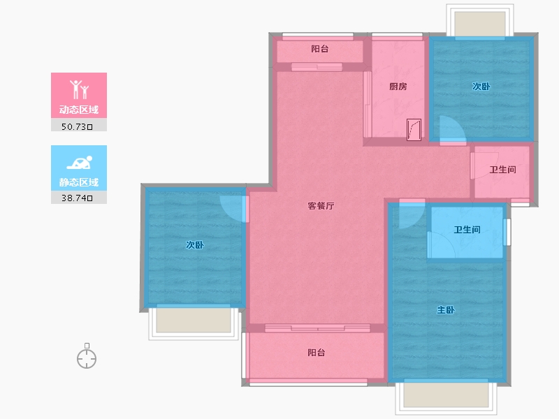 江西省-上饶市-晶科·滨江1号-78.81-户型库-动静分区