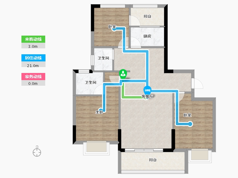 福建省-三明市-金古明珠三期-84.80-户型库-动静线