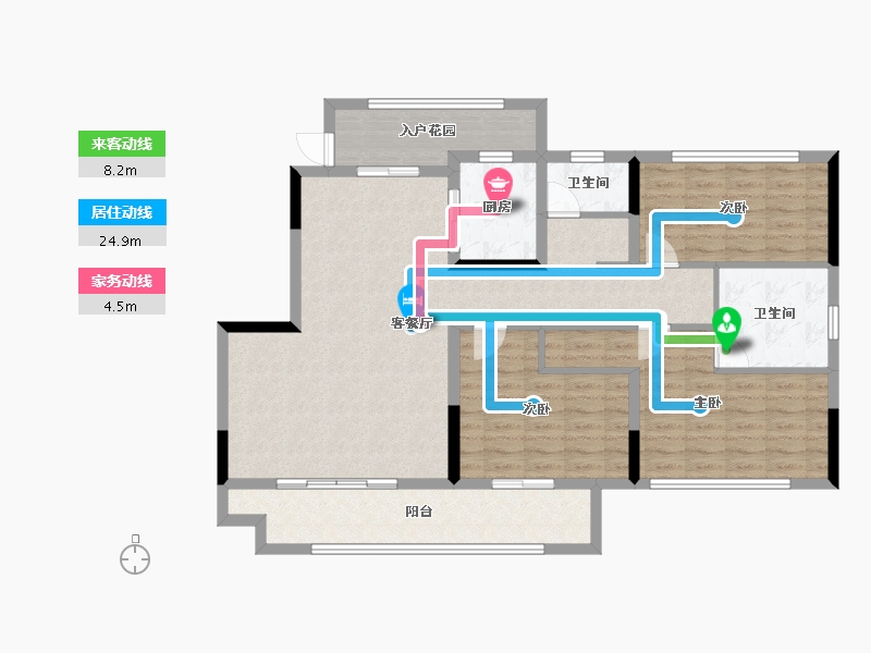 河南省-安阳市-中建柒號院三期和园-113.46-户型库-动静线