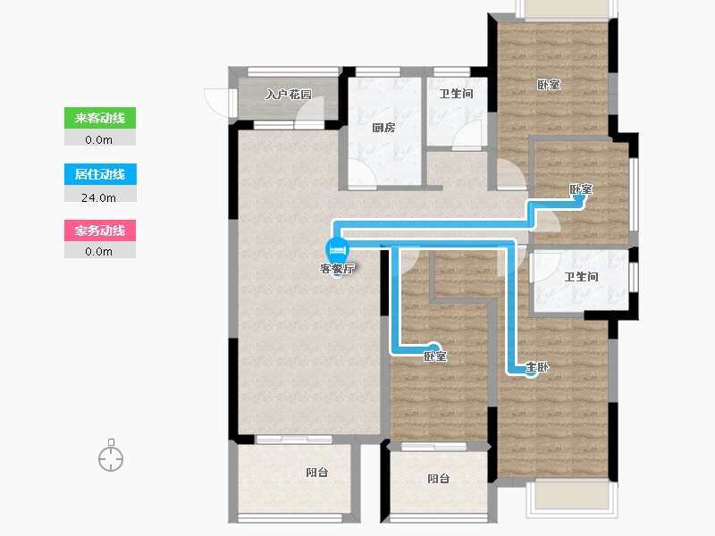 福建省-南平市-绿欧·香槟城-109.95-户型库-动静线