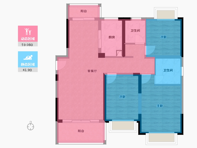 江西省-宜春市-铜锣湾-120.00-户型库-动静分区