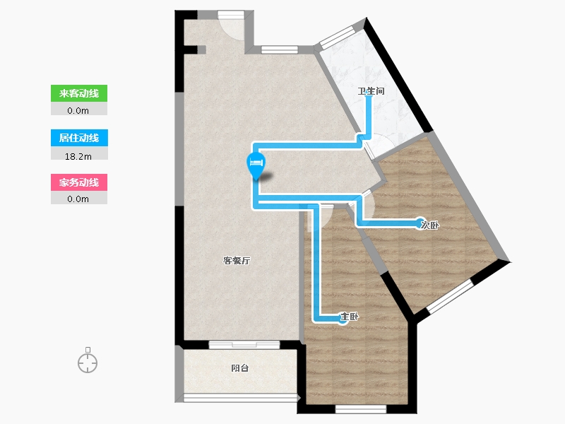 福建省-厦门市-古龙山语听溪-72.00-户型库-动静线