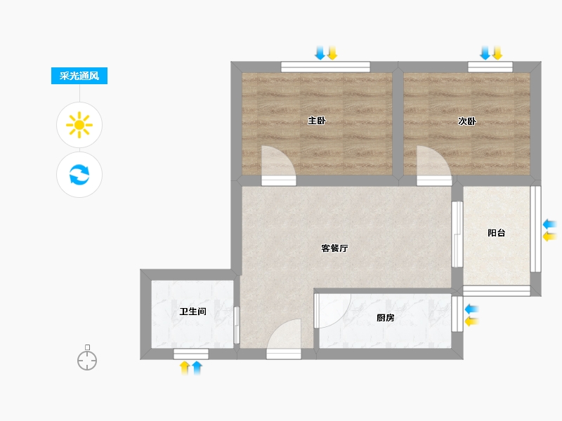 山东省-威海市-南海翡翠城-38.41-户型库-采光通风