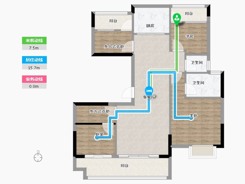 江西省-上饶市-德信·碧桂园·君宸府-100.00-户型库-动静线