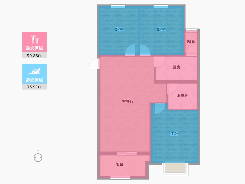 山西省-太原市-山投·青运城-78.46-户型库-动静分区