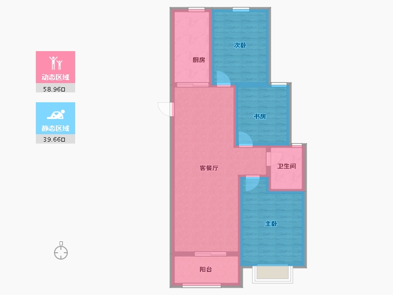 山西省-太原市-中国铁建·青秀嘉苑-87.97-户型库-动静分区