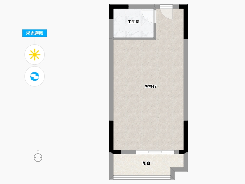 福建省-厦门市-古龙山语听溪-44.00-户型库-采光通风