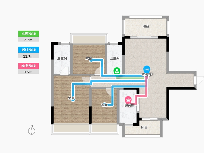 四川省-泸州市-敏捷江城源著-98.00-户型库-动静线