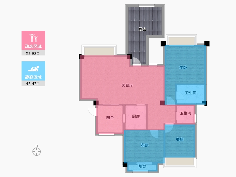 四川省-成都市-香颂湖国际社区-98.81-户型库-动静分区