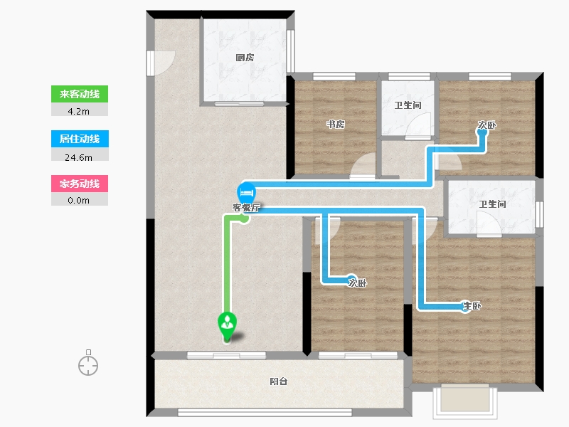 江苏省-南京市-凤溪苑-116.20-户型库-动静线