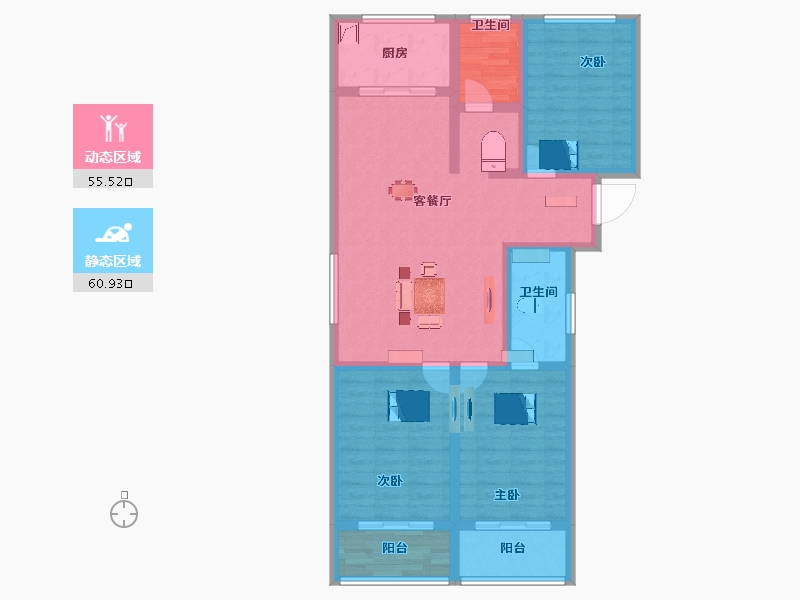 山西省-运城市-鸿福家园-103.59-户型库-动静分区