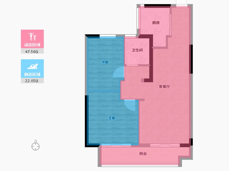 浙江省-嘉兴市-融信启杭-62.40-户型库-动静分区