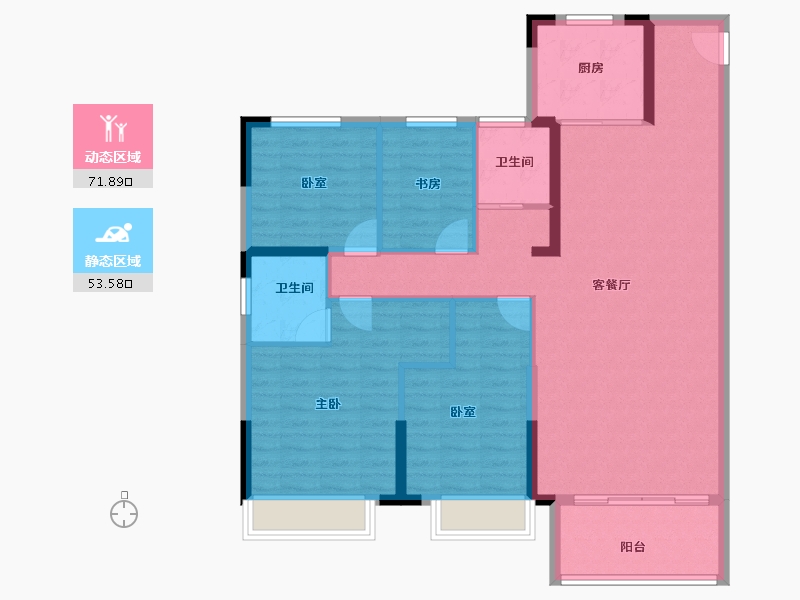 河南省-南阳市-建业龙悦城-113.80-户型库-动静分区