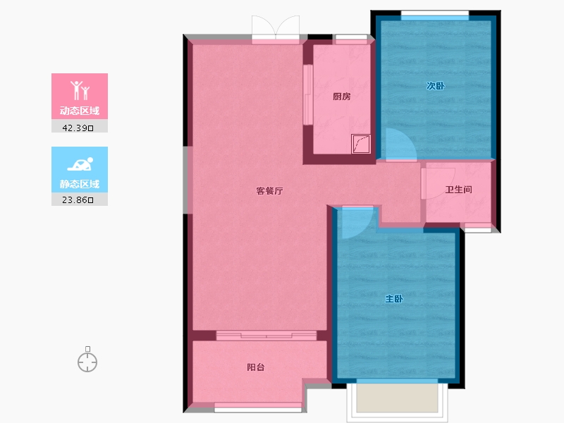 山西省-忻州市-世纪花园-70.00-户型库-动静分区