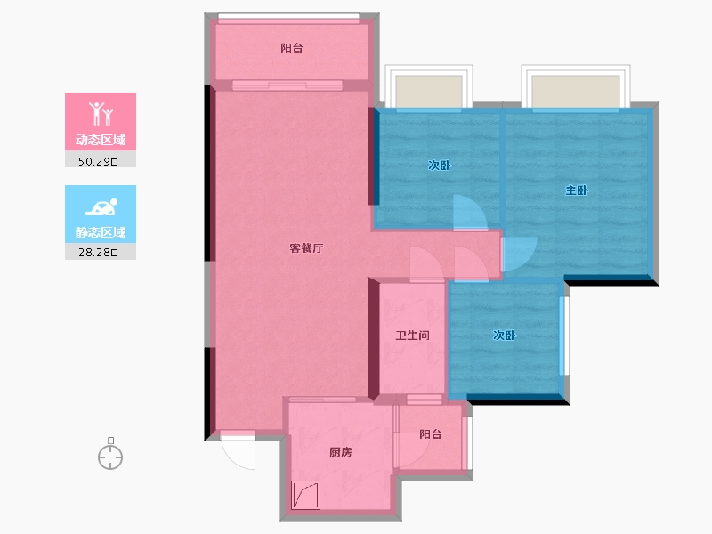 广东省-肇庆市-敏捷城-92.00-户型库-动静分区