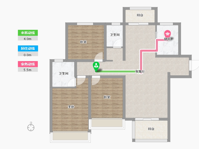 河南省-南阳市-邓州建业城-104.77-户型库-动静线