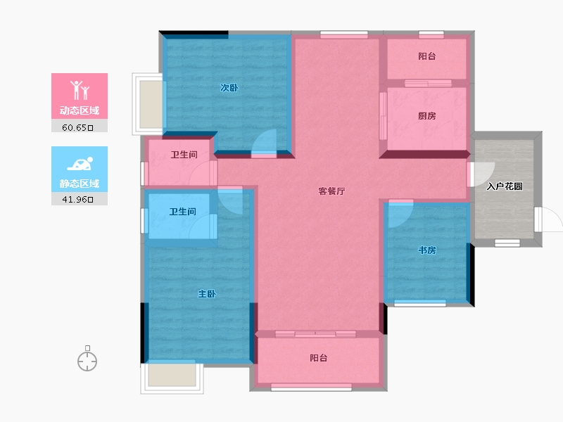 湖北省-十堰市-汇霖·智慧城-96.68-户型库-动静分区