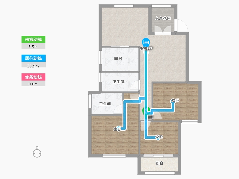 福建省-南平市-武夷山水岸清华-88.51-户型库-动静线