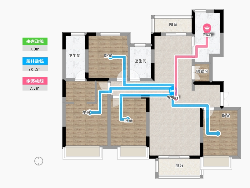 河南省-南阳市-邓州建业城-113.67-户型库-动静线