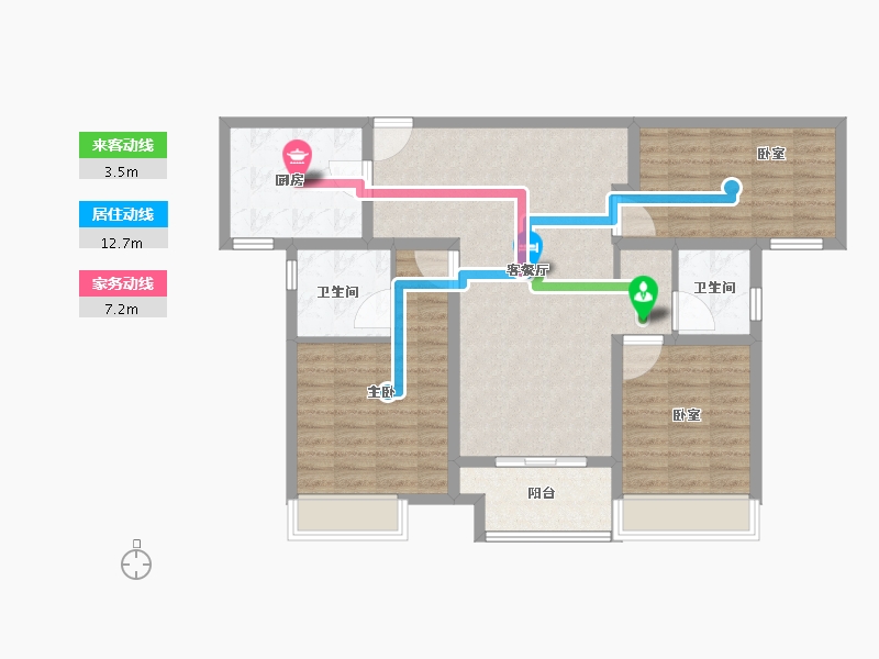 河南省-南阳市-邓州建业城-96.01-户型库-动静线