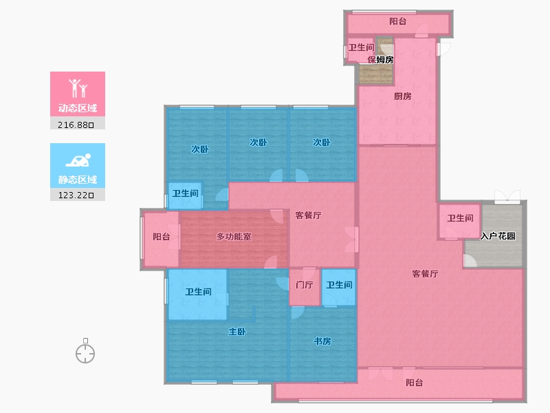 河南省-南阳市-三川玖龍台-331.34-户型库-动静分区