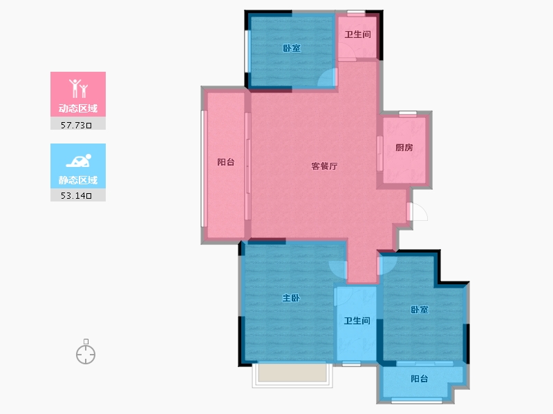 河南省-漯河市-昌建璟上-99.49-户型库-动静分区