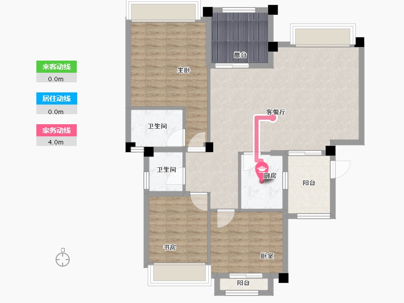 四川省-成都市-香颂湖国际社区-97.05-户型库-动静线