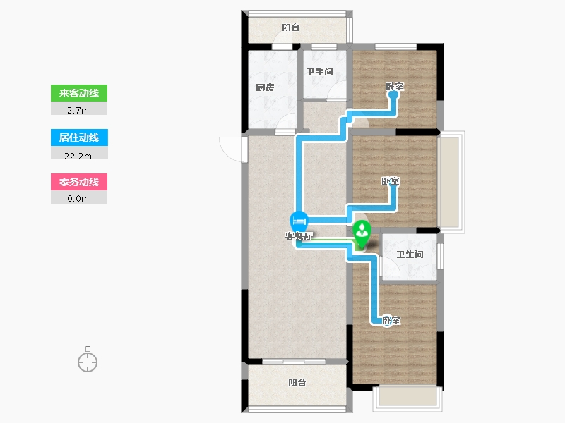 河南省-安阳市-中茂玖悦府-101.95-户型库-动静线