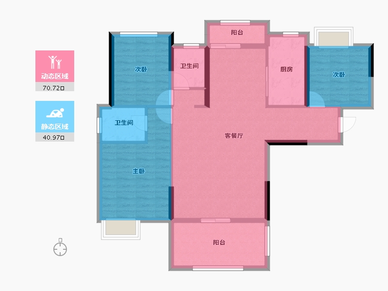 湖北省-孝感市-御璟豪园·尚世翰湾二期-100.42-户型库-动静分区