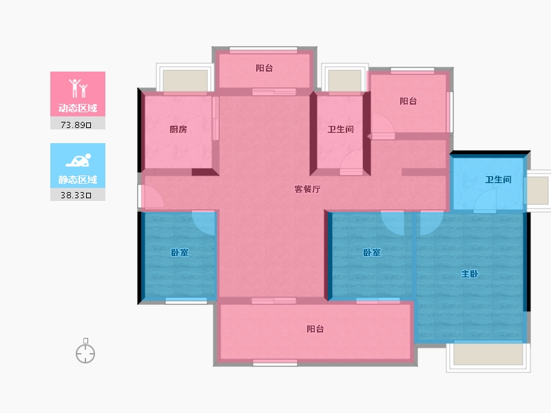 广东省-韶关市-韶关保利中瑞花园-99.18-户型库-动静分区