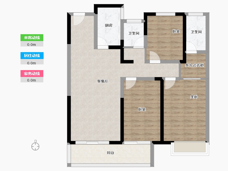 河南省-安阳市-中茂玖悦府-96.26-户型库-动静线