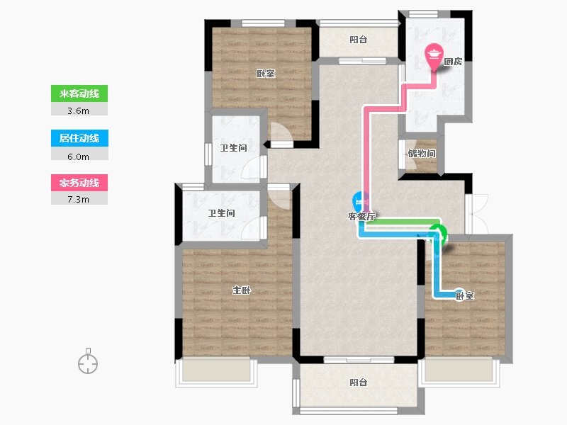 河南省-南阳市-邓州建业城-110.57-户型库-动静线